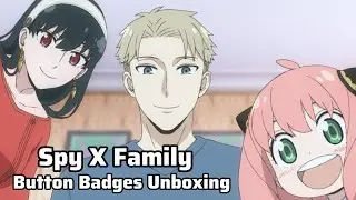 Opening a Full Box of Spy x Family Button Badges & Cards! | Featuring Anya, Loid, Yor & Bond 😍✨