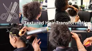 Textured Hair Transformation | Gentle Detangle, Scalp Massage & Trim