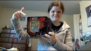 Pok&eacute;mon Team Rocket Persian Tin Box Discord Giveaway prize unboxing/review