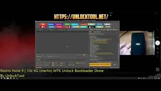 Unlock Bootloader Xiaomi MTK  Redmi Note 9   10X 4G  merlin  Done By UnlockTool