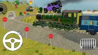 🔴 Drive jcb and truck load bori into unloading 🏗️ from Dumper truck in tractor #train #game #video