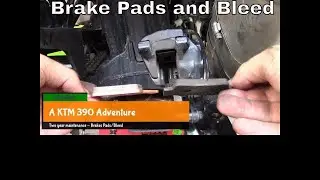 A KTM 390 Adventure.  Two year maintenance brakes pads/bleed.