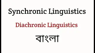 Synchronic And Diachronic Linguistics