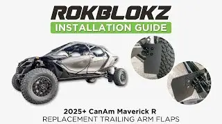 Модернизированные задние брызговики RokBlokz для Can-Am Maverick R 2025+ — максимальная защита, н...