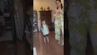 Мия Джордж с сыном перед тем, как отвезти Люка в школу 🤩