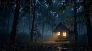 You Will Sleep in Minutes 🌧️ Heavy Rain at Warm Cabin at Night