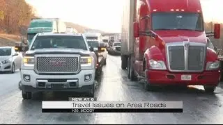 Truck jackknifes on I-20