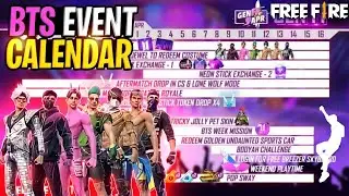 FREE FIRE NEW BTS REWARDS | GEN FF EVENT FULL DETAILS | HOW TO GET BTS BUNDLES | FREE FIRE NEW EVENT
