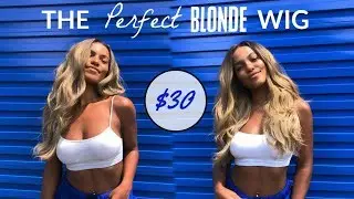 Синтетический кудрявый парик из светлого блонд за 30 долларов! | Камрин Уайт