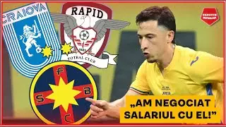 RAZBOI FCSB - Rapid - Craiova pentru SEMNATURA lui Morutan. Gigi Becali, DETALII DE LA NEGOCIERI