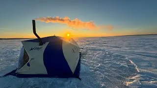 ТРИ ДНЯ В СИЛЬНЫЙ МОРОЗ НА ВИЛЕЙСКОЕ ВОДОХРАНИЛИЩЕ