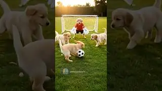 ⚽🐶 What if puppies joined a travel soccer team? Too much cuteness to handle on the field! 🐾💨