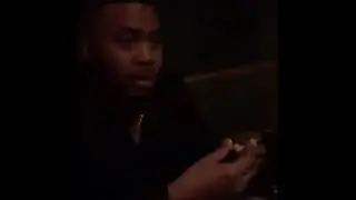 Nas at a restaurant: caviar