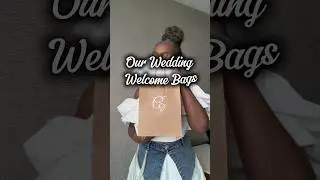Our Wedding Welcome Bags for Hotel Guests #2025bride #wedding #weddingevent #bride