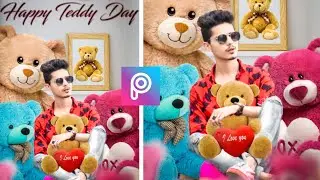 PicsArt Teddy Bear Day Photo Editing || Tedd Bear Photo Editing ||   Picsart Photo Editing Tutorial