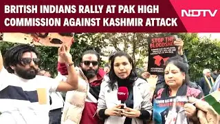 British Indians Protest Kashmir Terror Attack Outside Pak High Commission In London