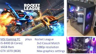 MSI Gaming PC (i5-8400 & GTX 1070) plays Rocket League