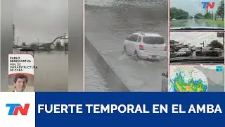 FUERTE TEMPORAL EN EL AMBA I Se acumularon más de 130 milímetros y se inundó la General Paz