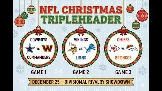 Gridiron Cheer NFL's Christmas Day Tripleheader Showdown