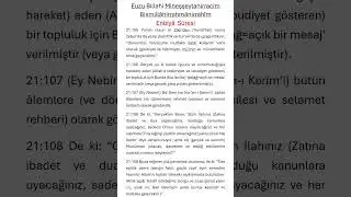 Bismillahirrahmanirrahim Enbiy&acirc; S&ucirc;resi 105-109. Ayetler. la ilahe illallah Muhammedun Resulullah ❤️