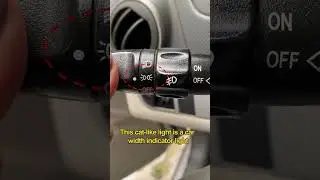 Car headlight Switch controls and functions..