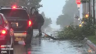 Hurricane Dorian in Charlottetown, PEI : RAW 4K FOOTAGE