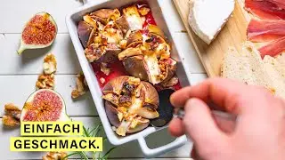 FEIGEN MIT ZIEGENKÄSE und aromatisiertem Honig | einfachgeschmack