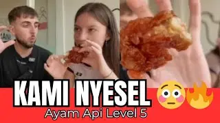 BULE MENYERAH LAWAN AYAM API LEVEL 5 😳🔥 “INI SALAH SATU TERPEDAS YANG PERNAH KAMI MAKAN!”