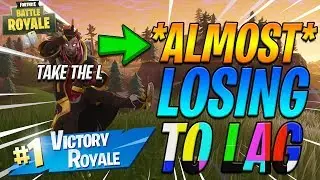 *ALMOST* LOSING THE GAME TO LAG!?! (Fortnite Battle Royale)