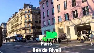 Paris city walks   Rue de Rivoli   Paris,France 4K