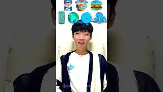 Random Blue Food MUKBANG 🌍 #asmr #short #cure