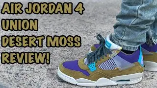 AIR JORDAN 4 UNION DESERT MOSS REVIEW AND ON-FEET!!!