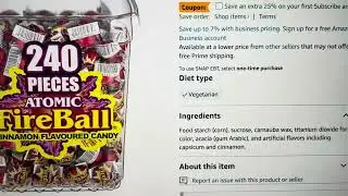 Atomic FireBall Ingredients