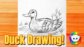 How to draw a duck easy step by step