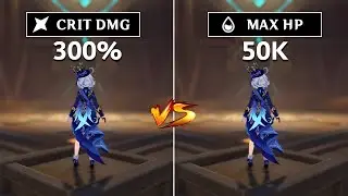 Furina&rsquo;s Best Build??? Full HP Build vs Crit Build Furina Gameplay Comparisons !!