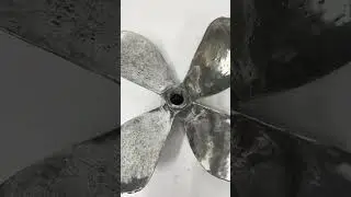 Antique Four-Blade Vintage Nautical Refurbish Collection Aluminum Boat Propeller