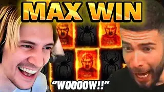 [TOP 12] Biggest Streamer Slot Wins! #320 | xQc,  Ayezee & Stevewilldoit!