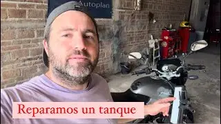 #78 Reparamos una abolladura en un tanque de moto