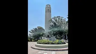 Coit Tower in SF, CA, USA #coittower #GoldenGate #Gate #Bridge #View #usa #sanfrancisco #california