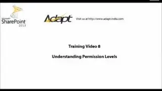 Understanding Permission Levels-Training Video 8