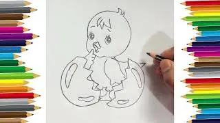 &laquo;Как нарисовать милого утёнка 🦆💛 | Простой рисунок для детей&raquo;