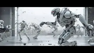 AI Robots Wage War! | Midjourney v5