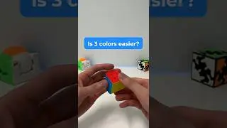 Is a cube with 3 colors easier to solve? 🤔