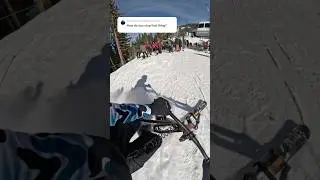 How to stop with NO BRAKES! 😳 #skibike #mtb