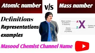 What is atomic and mass number. In poshto language 