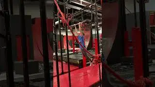 I DID AN 8 FOOT FLYING BAR TRANSFER 😮