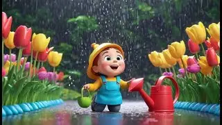 Rain Rain, Please Come Play | Joyful Rainy Day Song for Toddlers | Fun Weather Nursery Rhyme
