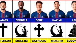 Religion of All PSG Players 2025/26 Season | Muslim, Christian & Others