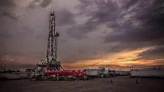 Night view of Land Oil Rig#oman