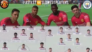 Fastest Team A 🆚 Slowest Team A EA FC24 match #football #fifa